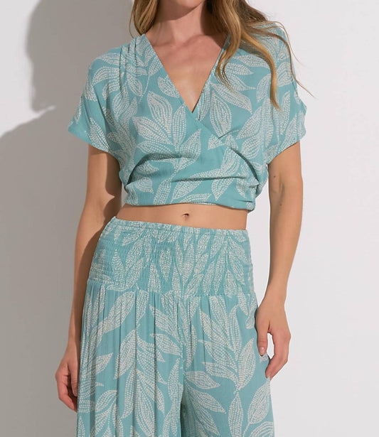 Elan - Cartagena Print Tie Top