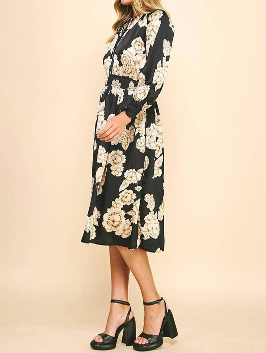 Pinch - Floral Print Midi Dress