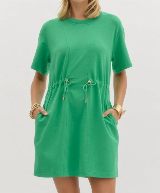 Entro - Drawstring Waist Dress