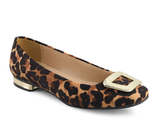 Andrea - Women's Dama Animal Print Ballet Flats