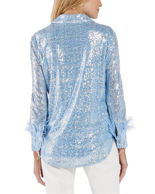 Jude Connally - Brandy Sequins With Feathers Blouse