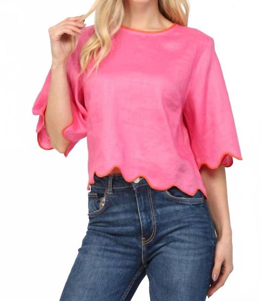Fate - Women's Scalloped Blouse