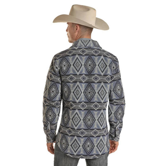 Powder River - Aztec Jacquard Wool Shirt Jacket