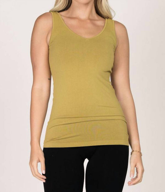 M.Rena - Reversible V-scoop Neck Tank Top