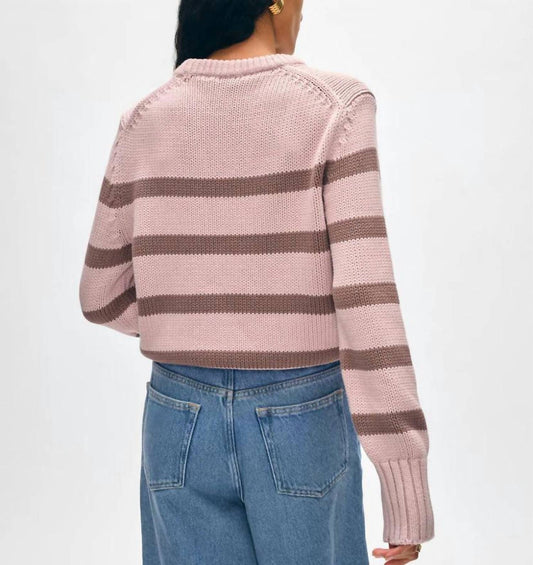 White + Warren - Organic Cotton Striped Sweater