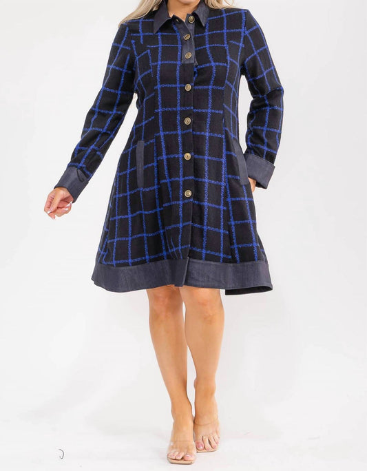 Karen T Design - Plaid Coat Dress