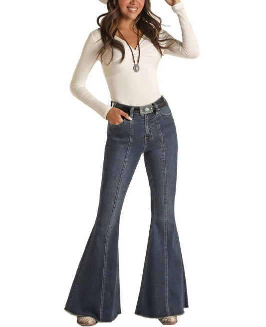 Rock & Roll Cowgirl - Extra Stretch High Bell Bottom Jean