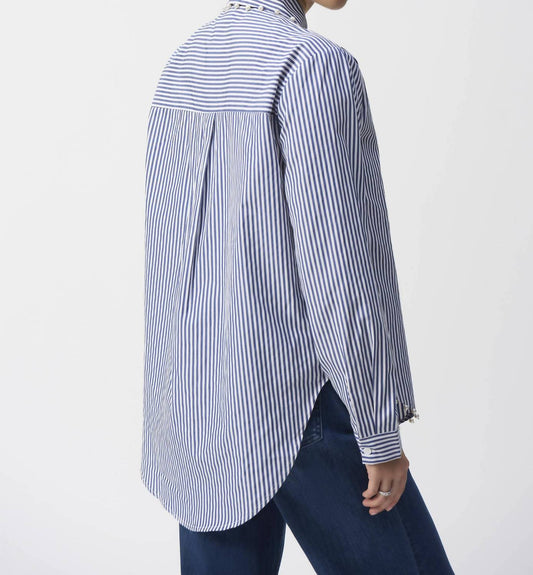 Joseph Ribkoff - Stripe Button-down Blouse