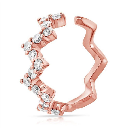 Diana M Jewels - 0.90gr Cuff Earrings With 0.22cts Diamonds