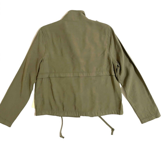 Sneak Peek - Women's Crop Military Style Casual Jacket