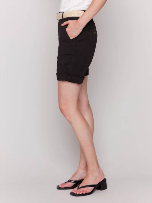 Charlie B - Cuffed Shorts With Belt