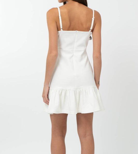 Adelyn Rae - Mirabel Floral Applique Ruffle Mini Dress