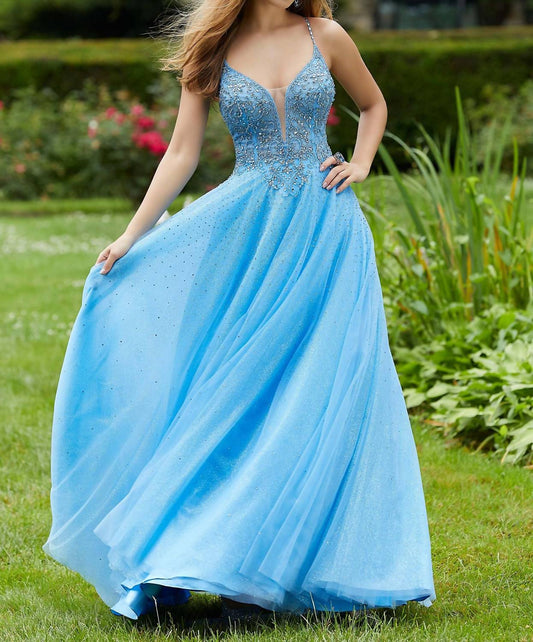 Morilee - Beaded Crystal A-Line Prom Dress