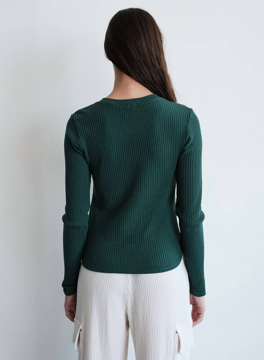 Stateside - Luxe Thermal Slim Henley Top