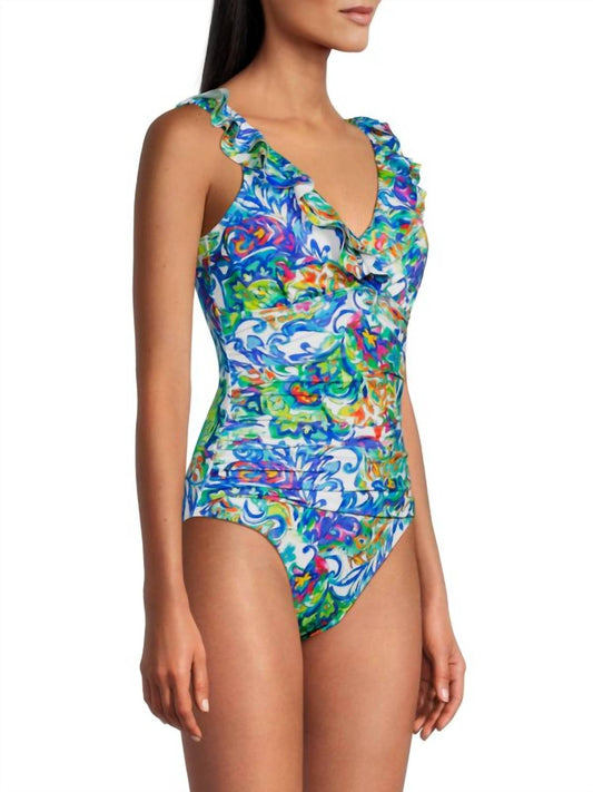 Ralph Lauren - Floral Ruffle One Piece Swimsuit