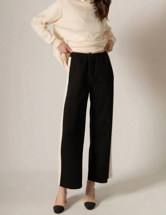 P.Cill - Lula Side Stripe Wide Leg Pants