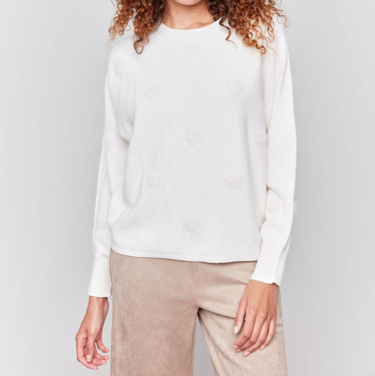 Charlie B - Faux Fur Polkadot Sweater