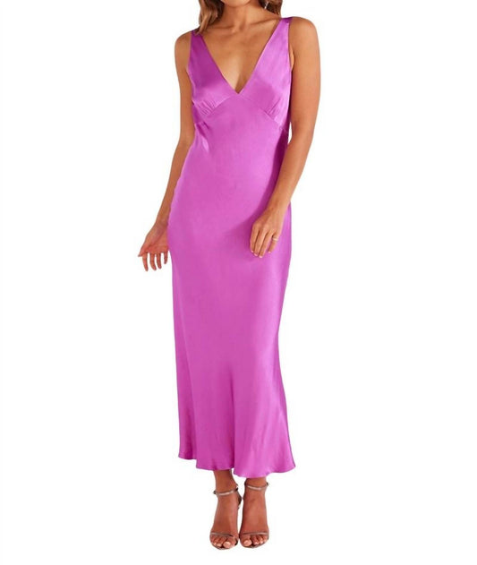 Minkpink - GAIA V NECK SLIP MIDI DRESS