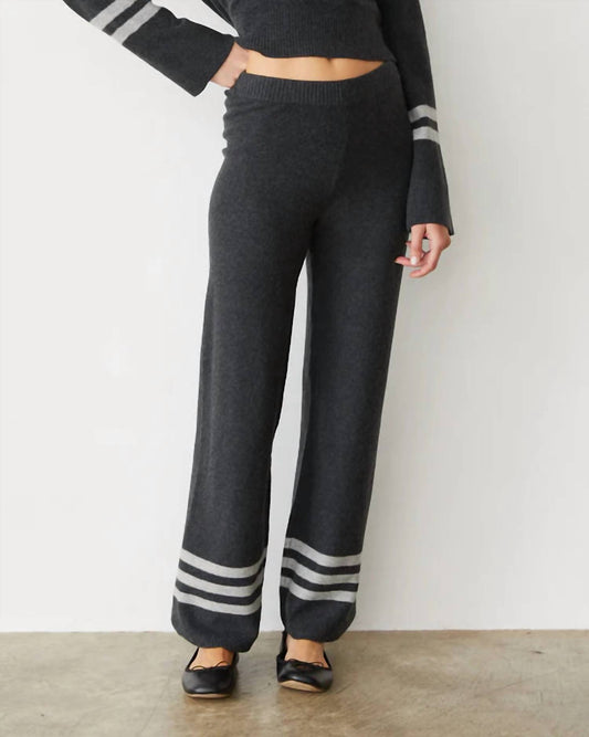 Monrow - Plush Stripe Straight Leg Pant