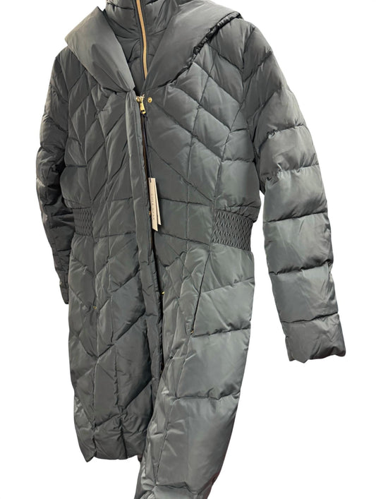 Cole Haan - Women Zip Bibbed Hooded Puffer Coat