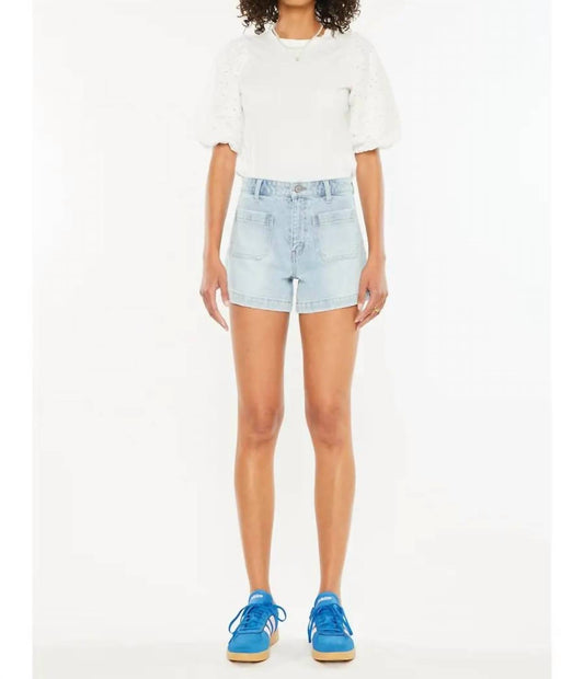 Kancan - High Rise A-line Trouser Denim Shorts