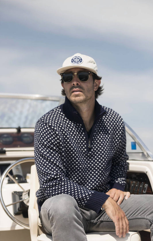 Long Wharf Supply Co. - Men's Edgartown Seawell Quarter Zip Sweater