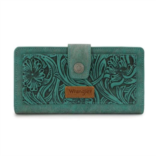 Wrangler - Women's Floral Tooled Rfid Wallet