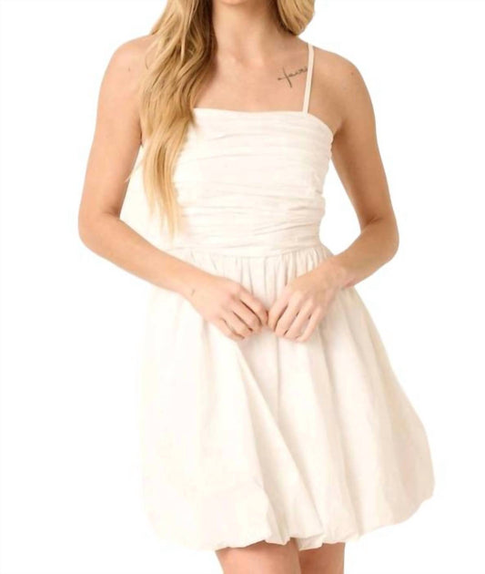 Mittoshop - Ruching Detail Bubble Hem Mini Dress