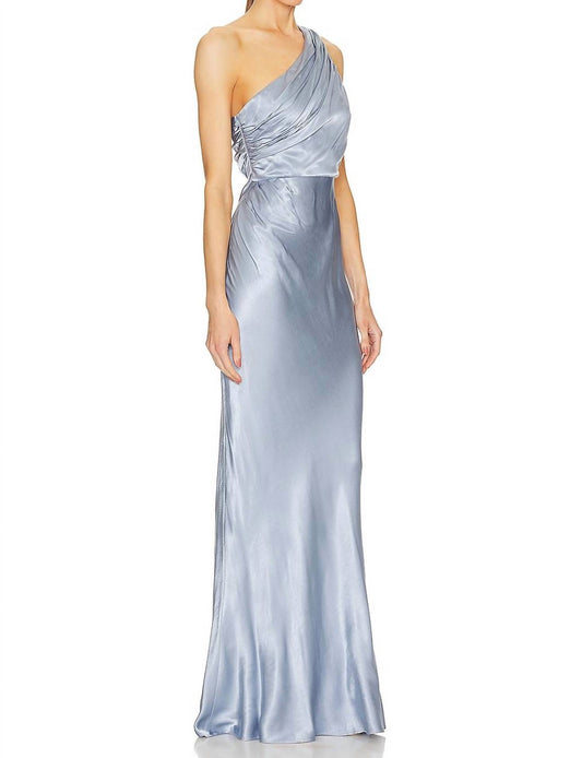 Shona Joy - La Lune Gathered One-shoulder Maxi Dress