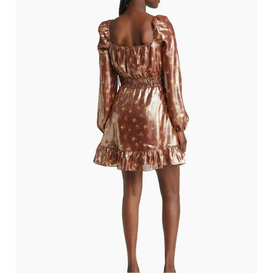 Paige - Noah Metallic Dress Long Sleeve Mini