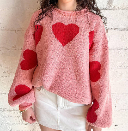 Mello - Heart Patched Sweater