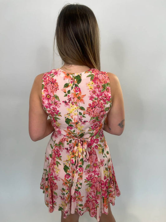 Olivaceous - Floral Mini Dress