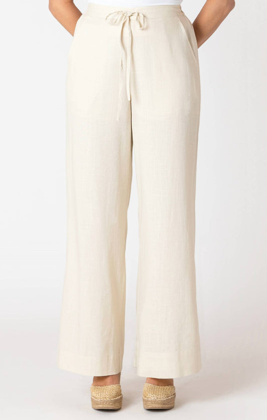 Dex - Wide Leg Elastic Waist Pant