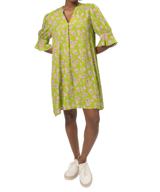 Area Stars - Floral V-neck Short Dress