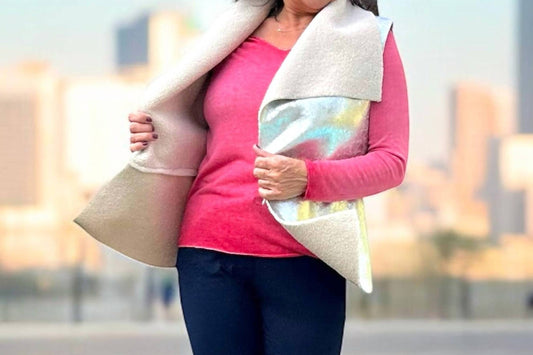 Made In Italy - Sleeveless Sherpa Jacket