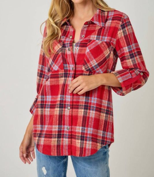 Mystree - Cabin Plaid Flannel Shirt