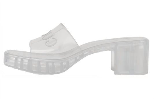 Gucci - Women’s Transparent Rubber Slide Sandals