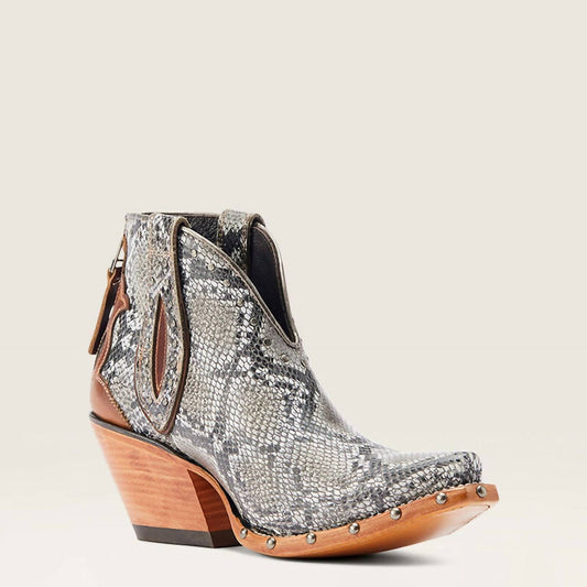 Ariat - Women's Greeley Western Leather Snake Bootie