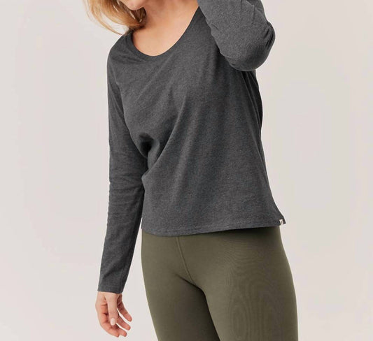 Pact - Organic Scoop Neck Long Sleeve Tee