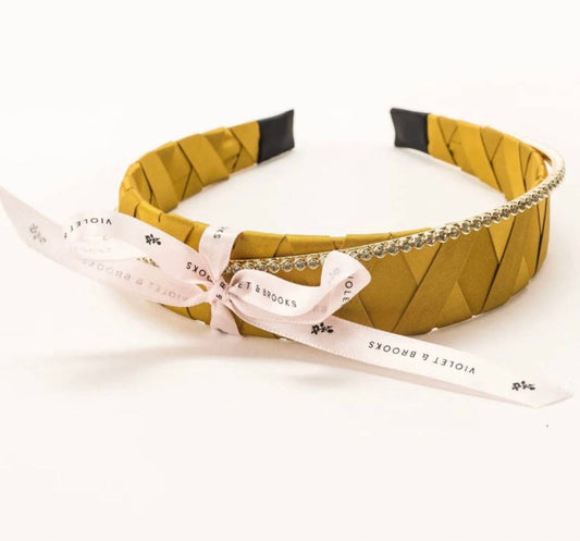 Violet & Brooks - Women's Satin & Crystal Headband