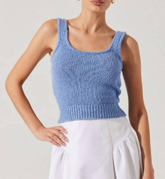 Astr - Virgo Textured Sweater Tank Top