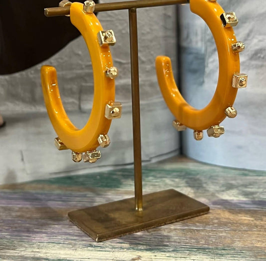 Smith & Co - Women's Solid Jewel Hoop