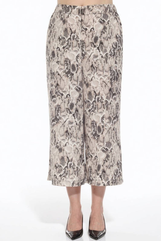 Joseph Ribkoff - Snakeskin Print Culotte Pants