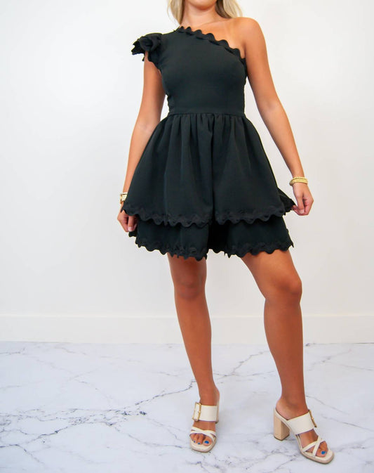 Main Strip - Scallop Edge Mini Dress