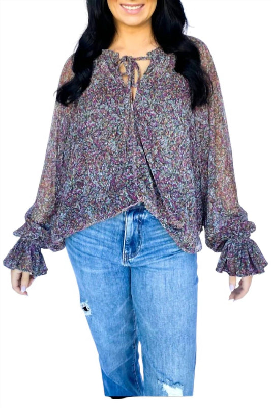 Buddylove - Candy Lights Long Sleeve Blouse