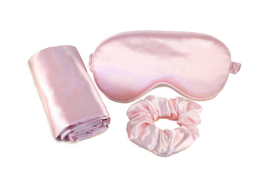Morning Glamour - Ultimate Sleep Satin Pillowcase, Eye Mask And Scrunchie Set