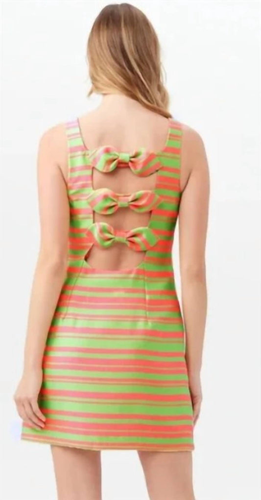 Trina Turk - Pink Lime Bow Dress