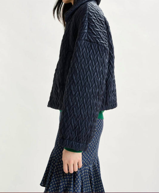 Essentiel Antwerp - Imille Cropped Faux Leather Bomber Jacket