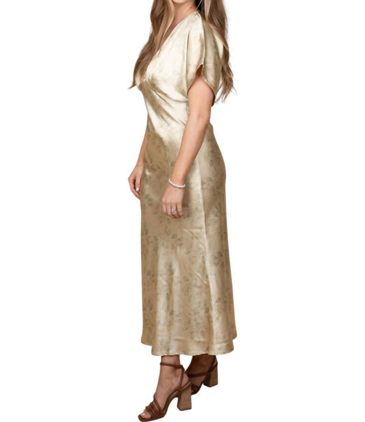By Together - Joslyn Floral Satin Midi Dress