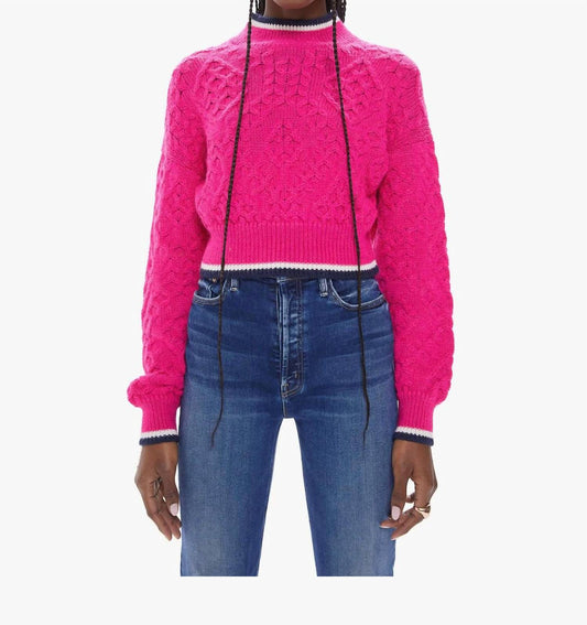 Mother - Mock Neck Jumper Crop Sweater